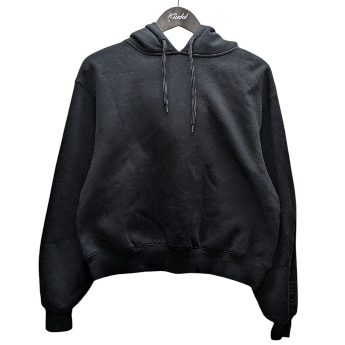 ALEXANDER WANG 袖ロゴクロップドパーカー 古着・中古-1枚目のアイテム画像