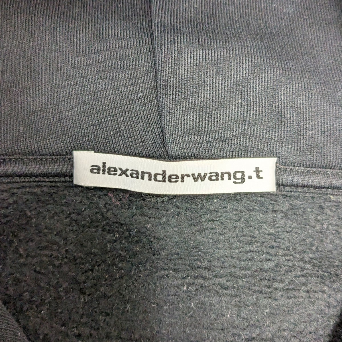 ALEXANDER WANG 袖ロゴクロップドパーカー 古着・中古-4枚目のアイテム画像