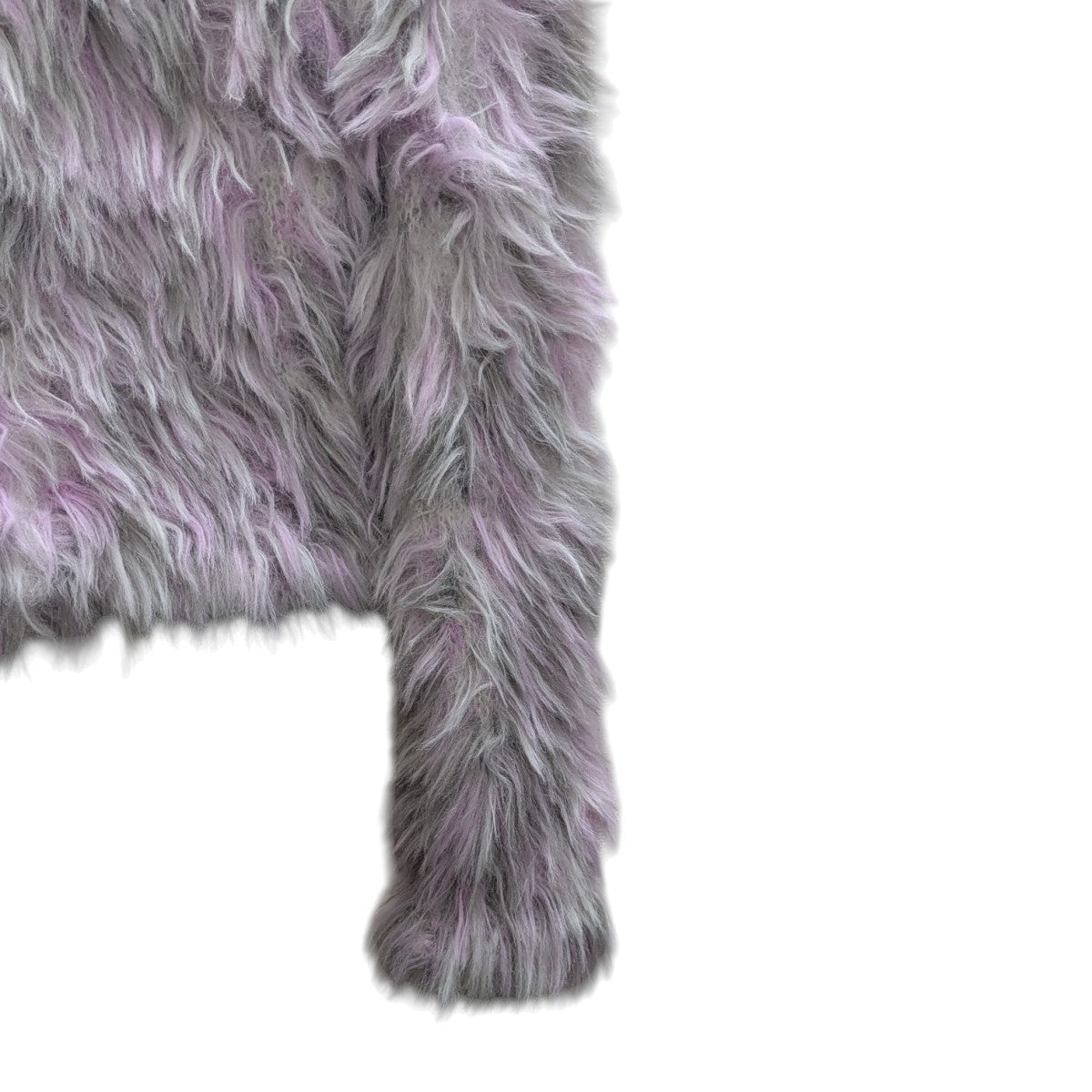 「Lavender M-Annika Fuzzy Knit Sweater」 ショート丈ニット