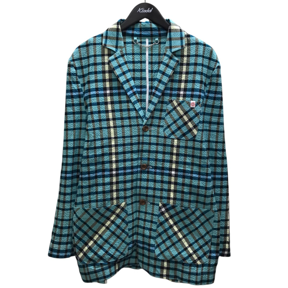 CHARLES JEFFREY LOVERBOY チェックテーラードジャケット 古着・中古-1枚目のアイテム画像