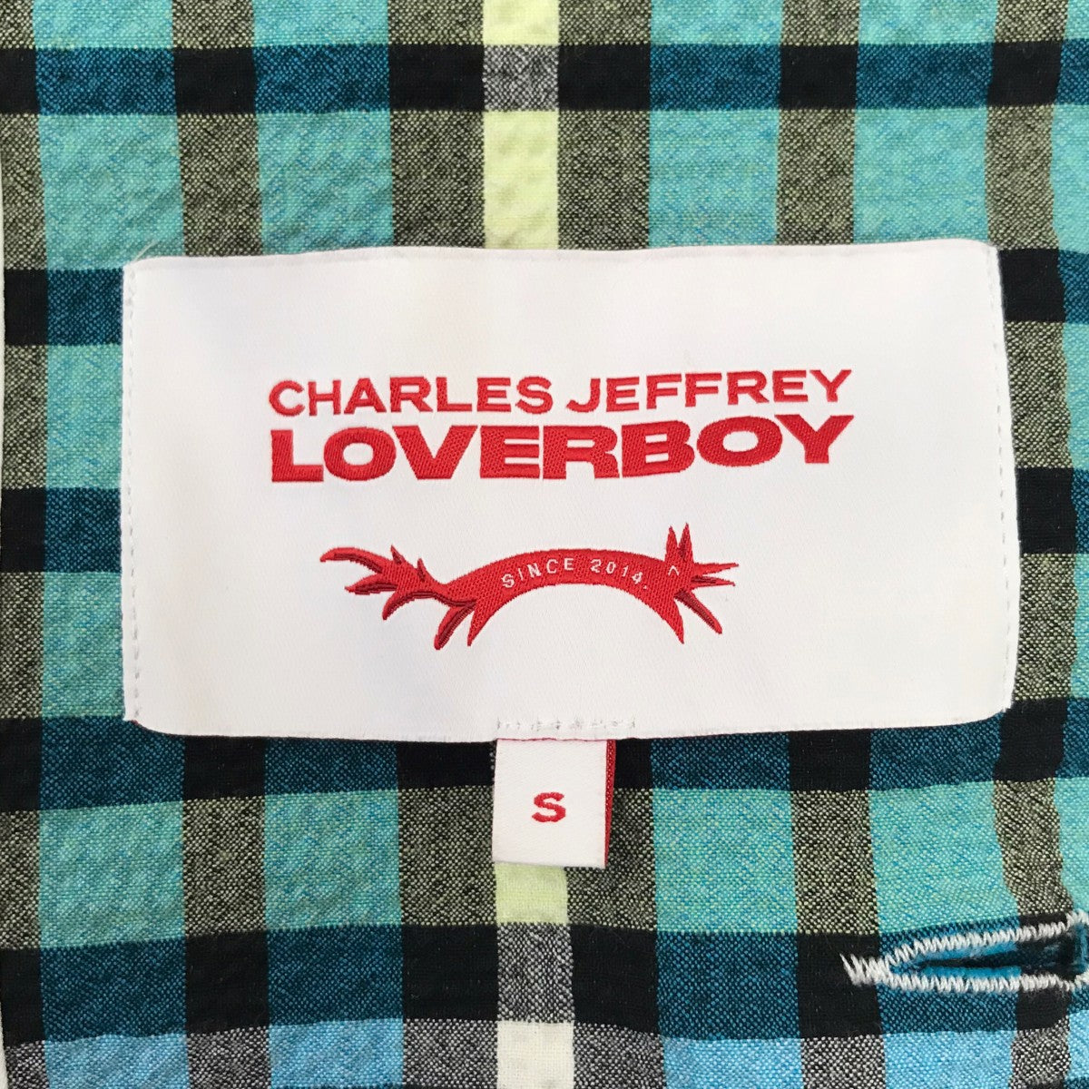 CHARLES JEFFREY LOVERBOY チェックテーラードジャケット 古着・中古-6枚目のアイテム画像