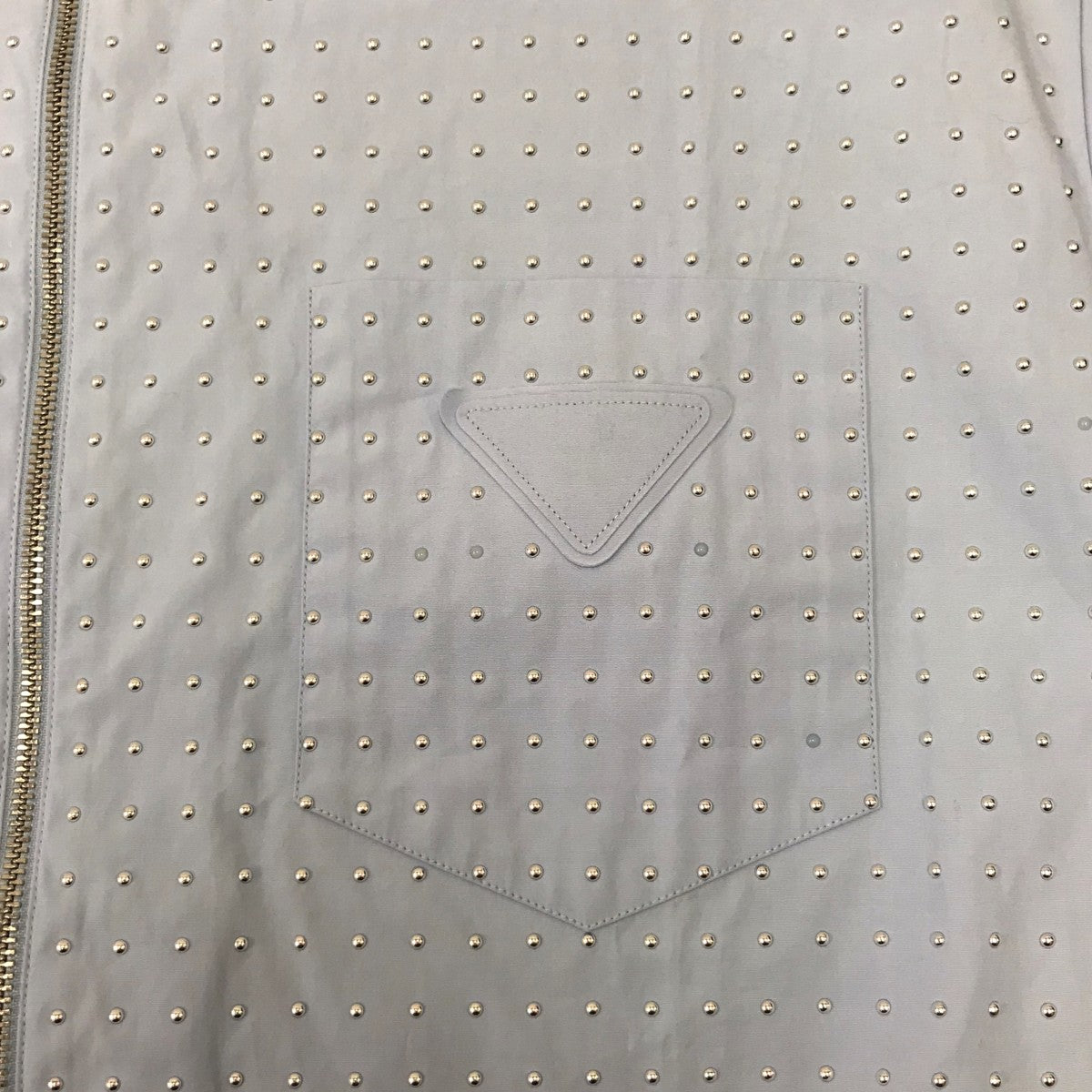 PRADA スタッズジップアップシャツジャケット 古着・中古-6枚目のアイテム画像