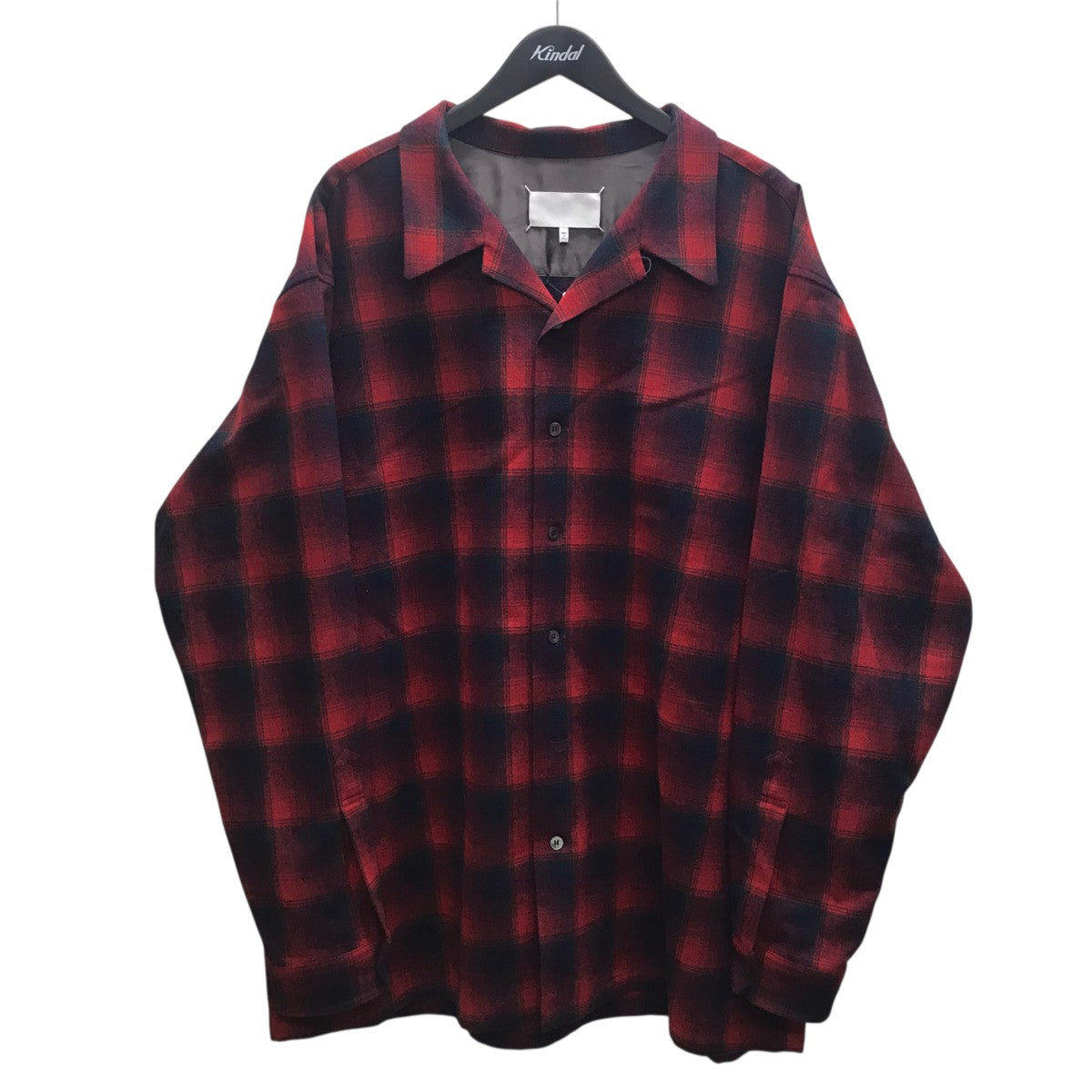 Maison Margiela×PENDLETON 23AW オーバーサイズチェックシャツ 古着・中古-1枚目のアイテム画像
