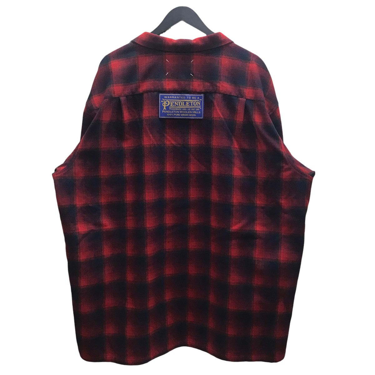 Maison Margiela×PENDLETON 23AW オーバーサイズチェックシャツ 古着・中古-3枚目のアイテム画像