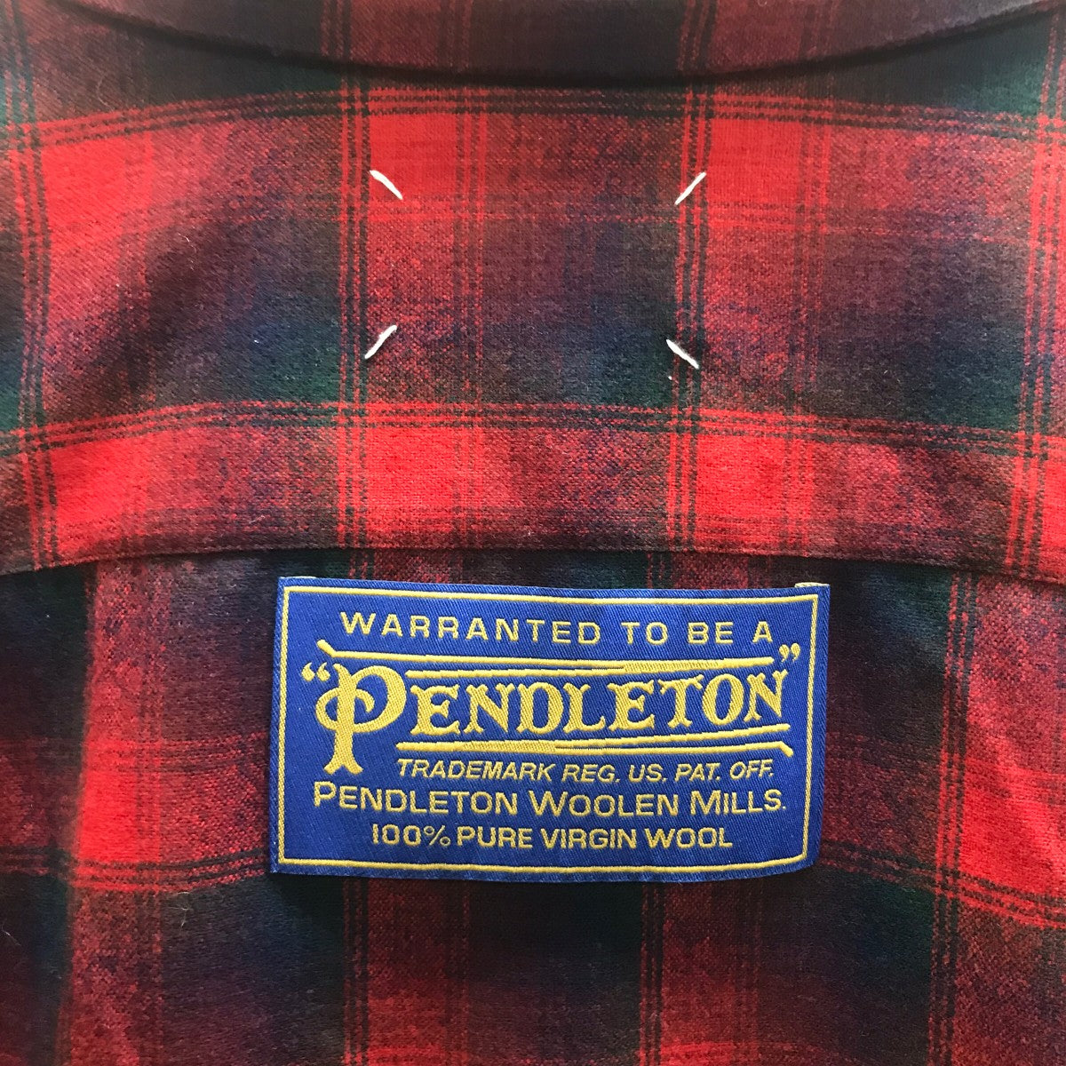 Maison Margiela×PENDLETON 23AW オーバーサイズチェックシャツ 古着・中古-5枚目のアイテム画像