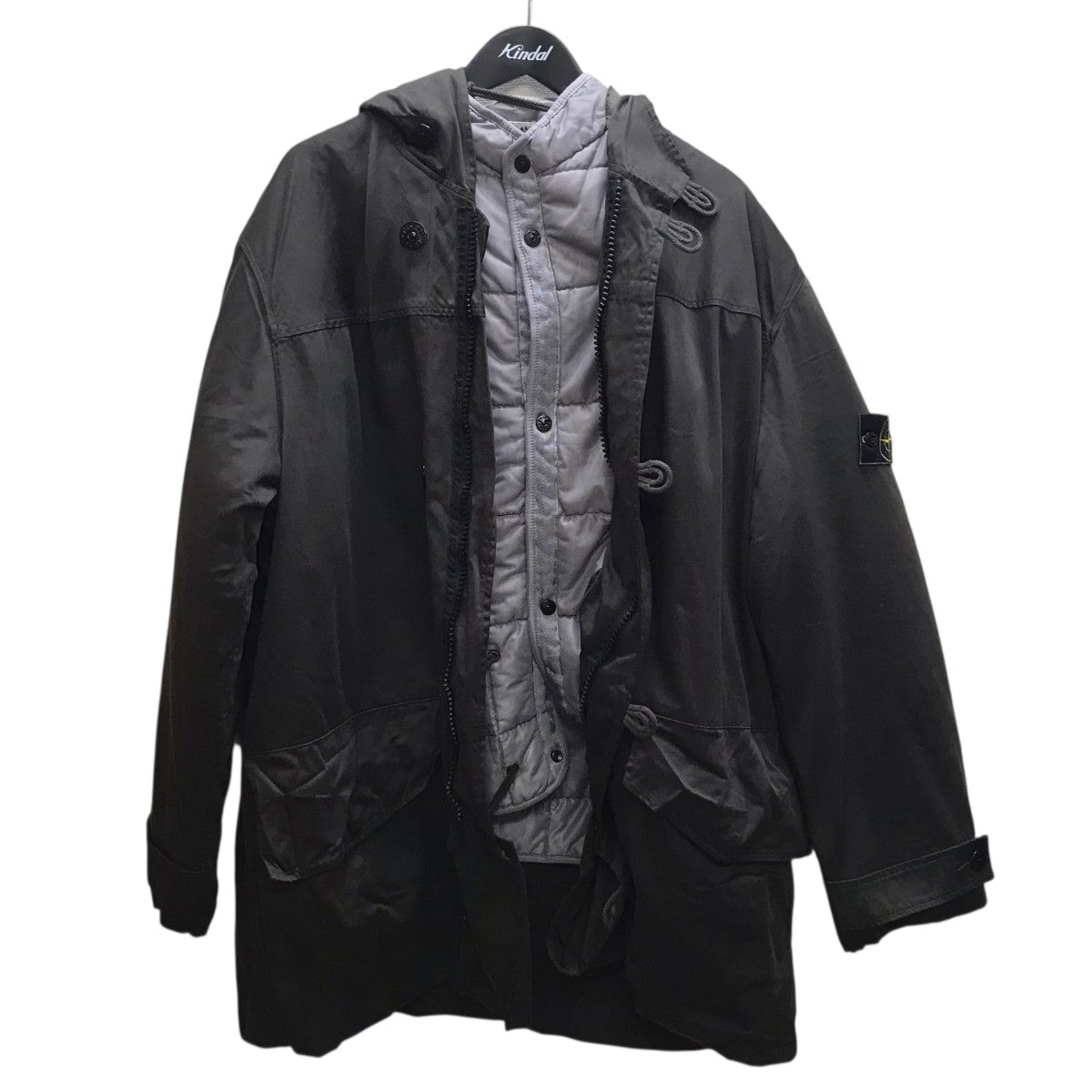 STONE ISLAND 90s 90s モッズコート／ライナー付き／グリーンエッジ 古着・中古-4枚目のアイテム画像