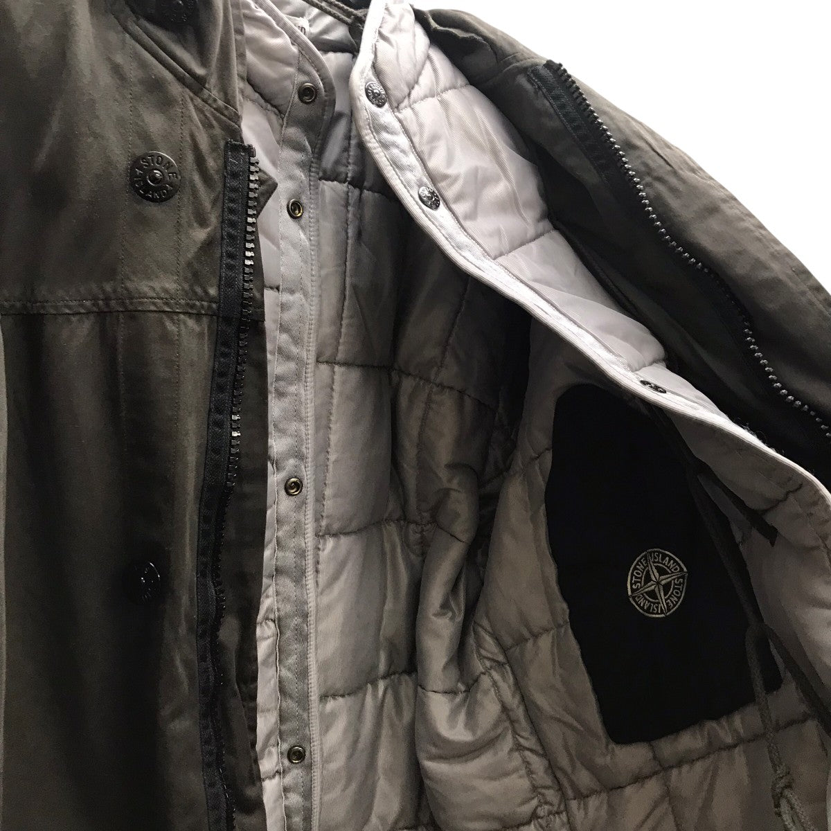 STONE ISLAND 90s 90s モッズコート／ライナー付き／グリーンエッジ 古着・中古-5枚目のアイテム画像
