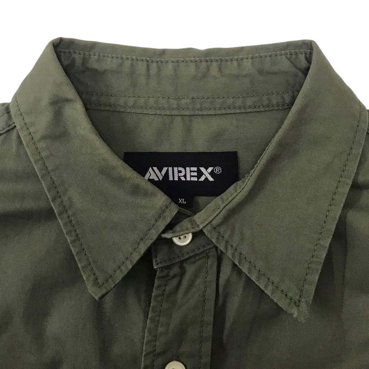 AVIREX バックプリントシャツ 古着・中古-5枚目のアイテム画像