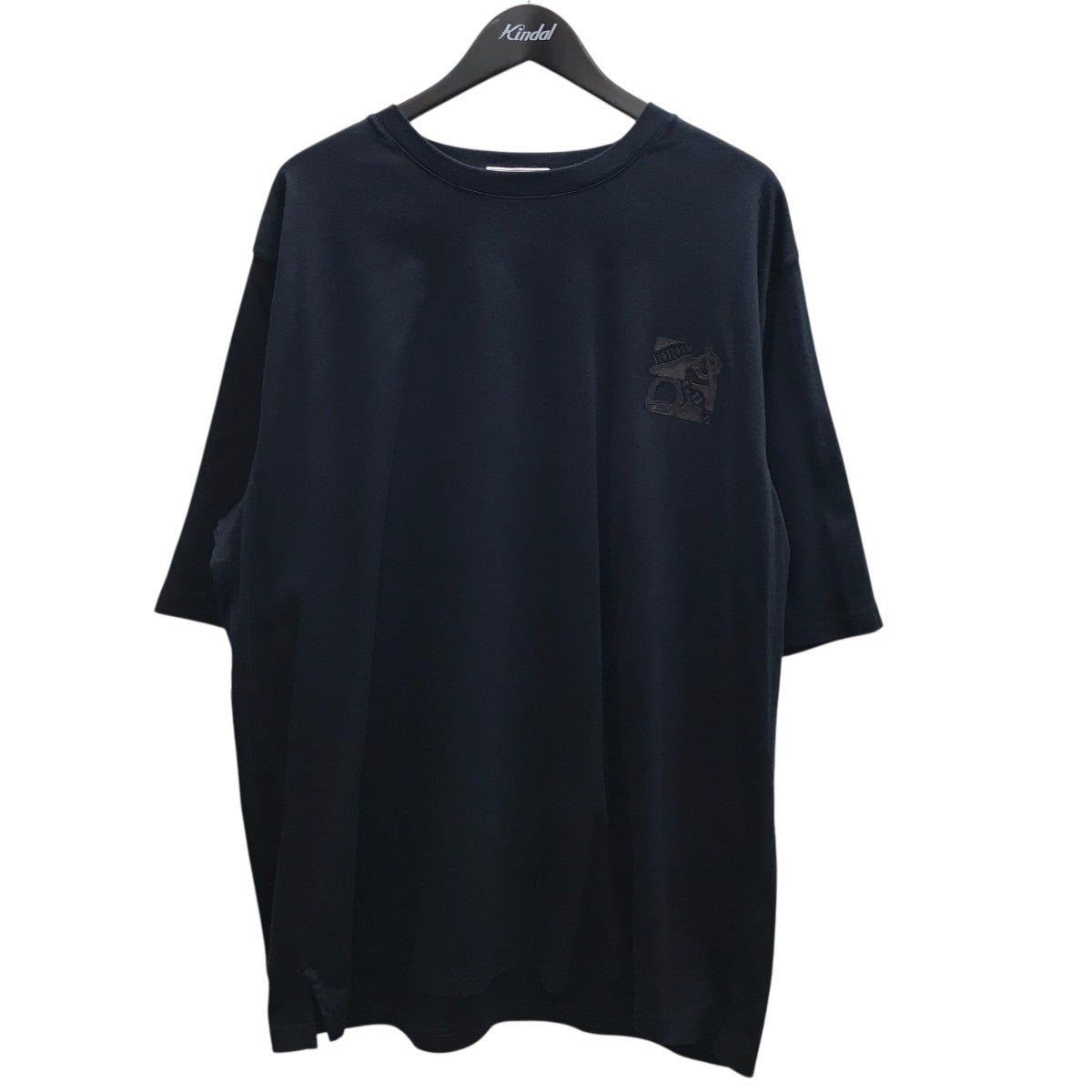 HERMES 胸レザーロゴパッチTシャツ 古着・中古-1枚目のアイテム画像