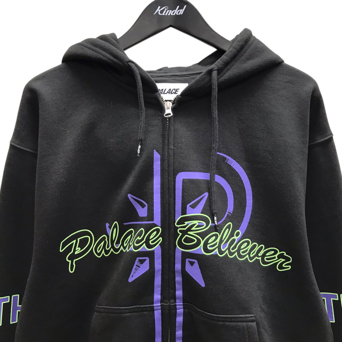PALACE(パレス) 25SS「BELIEVER ZIP HOOD」ジップパーカー グレー