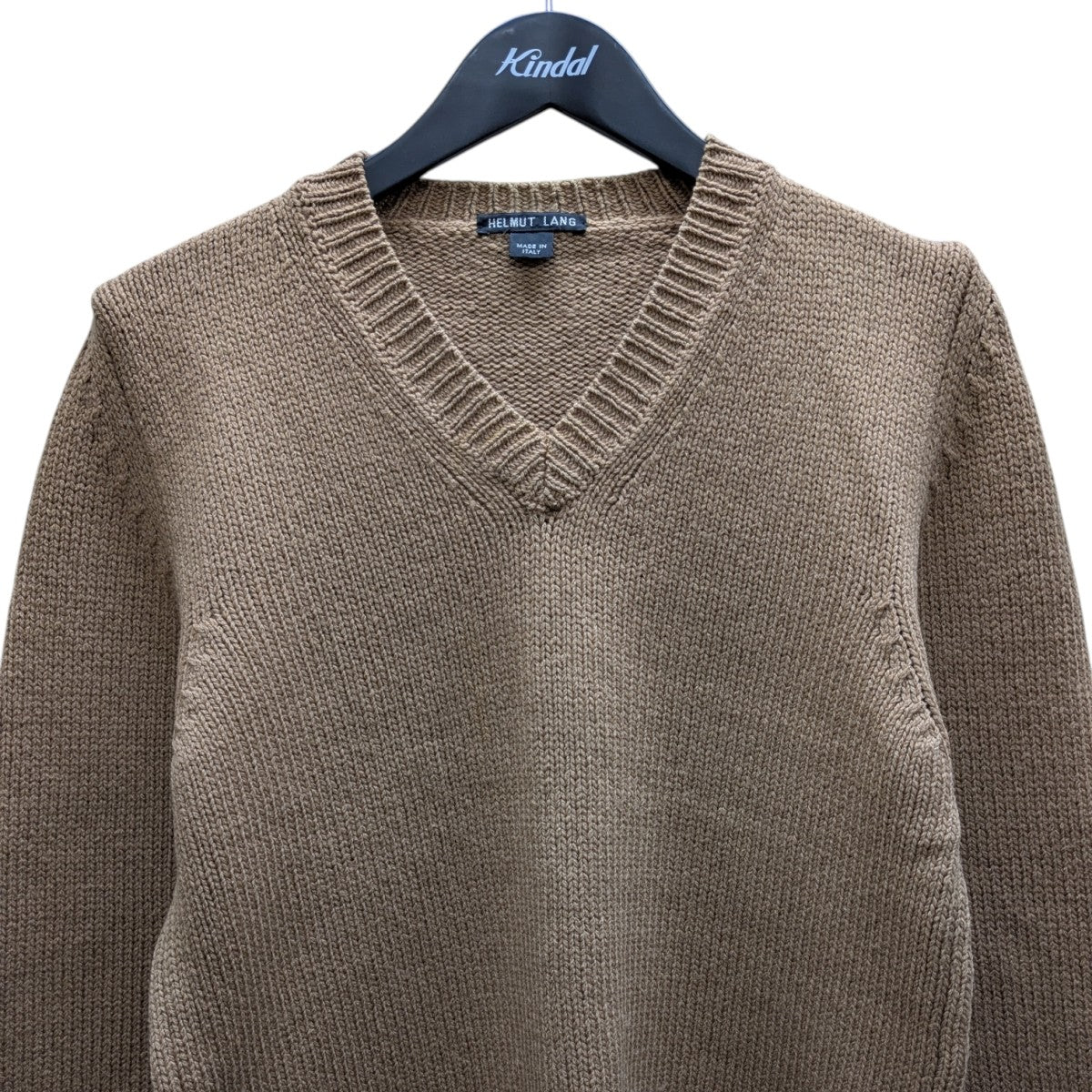 HELMUT LANG バスストップタグ 本人期 Vネックニット 古着・中古-2枚目のアイテム画像