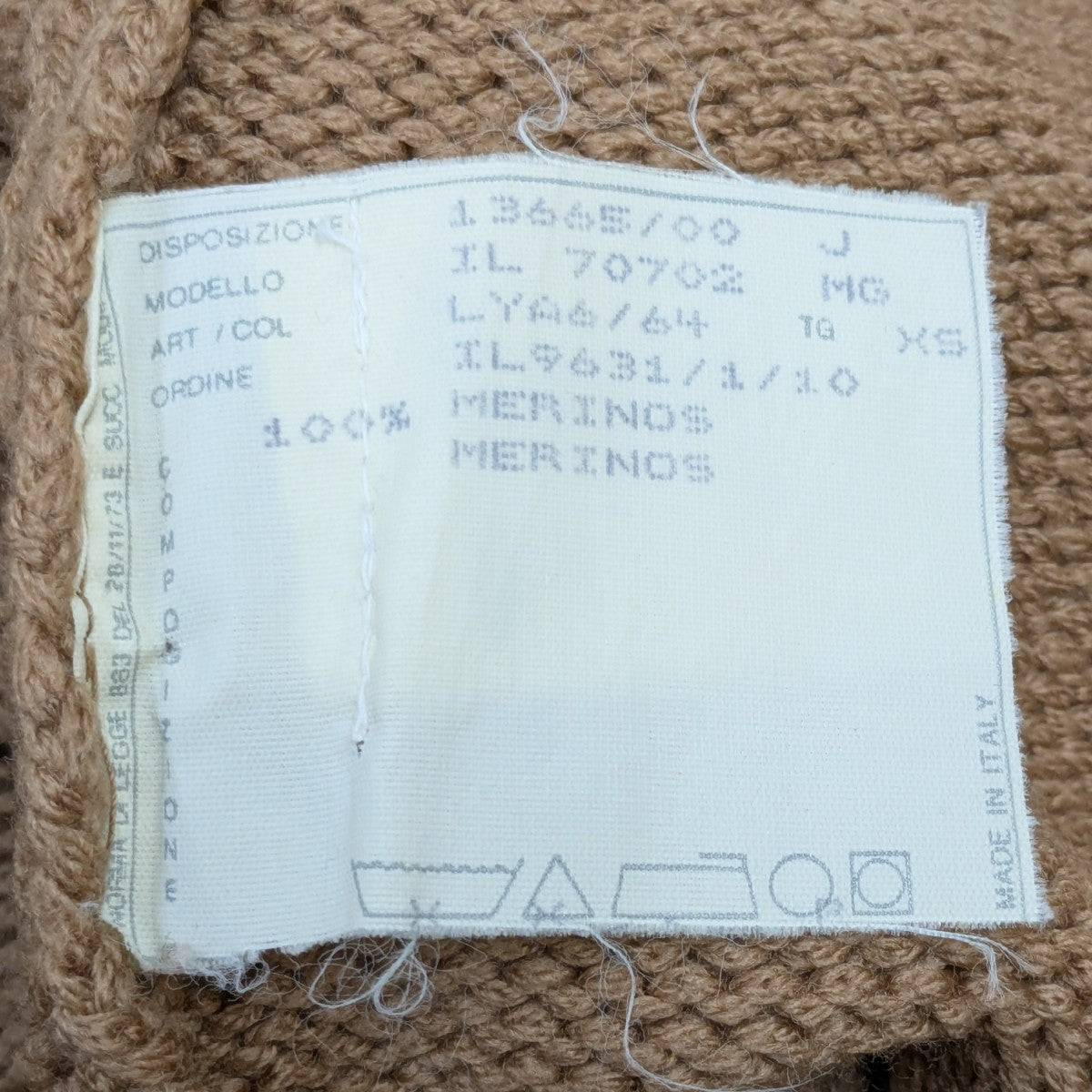 HELMUT LANG バスストップタグ 本人期 Vネックニット 古着・中古-8枚目のアイテム画像
