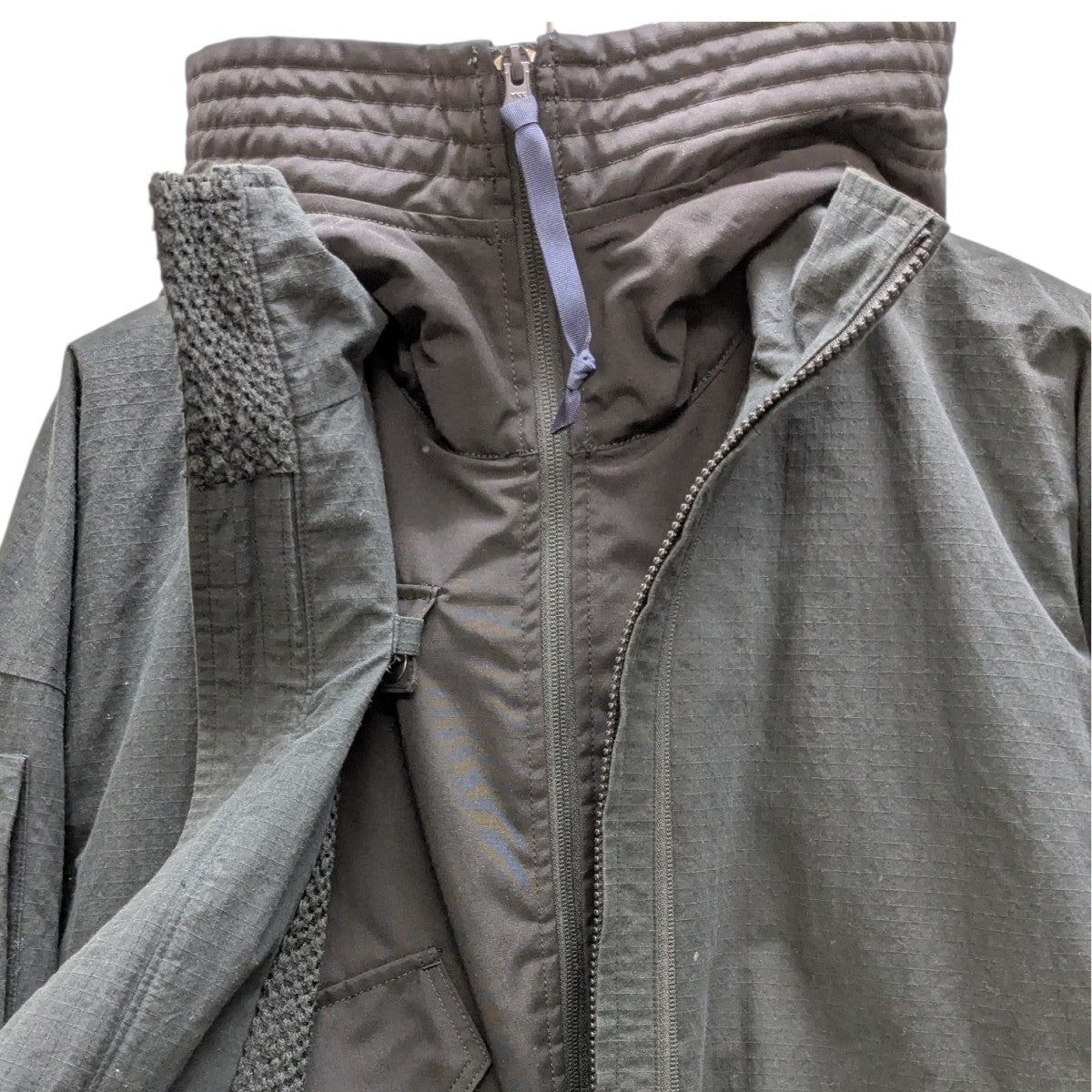 SAMPLETHE 2 IN 1 MULTI-SIDED CUTTING 2 LAYERED JACKETレイヤードナイロンジップジャケット