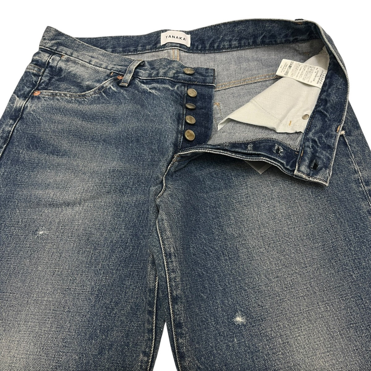 TANAKA THE BOOTS JEAN TROUSERS VINTAGE BLUEブーツカットデニム