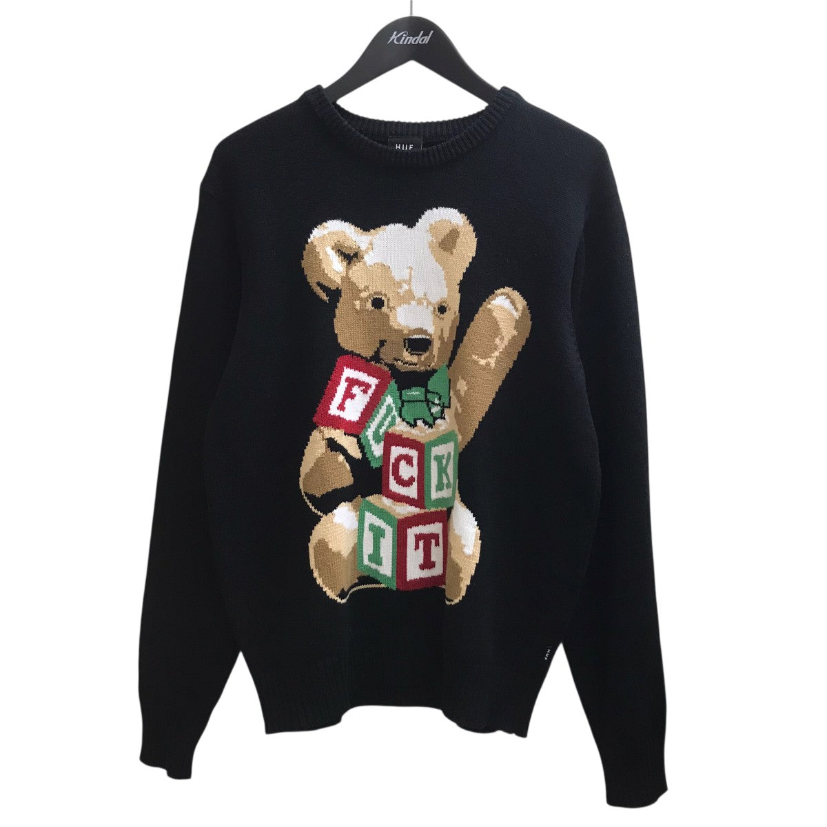 GIFT BEAR INTARSIA SWEATER ベアロゴニット