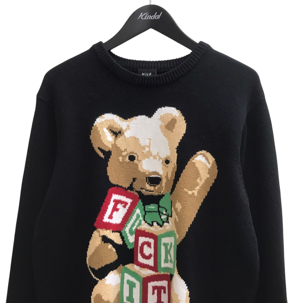 GIFT BEAR INTARSIA SWEATER ベアロゴニット