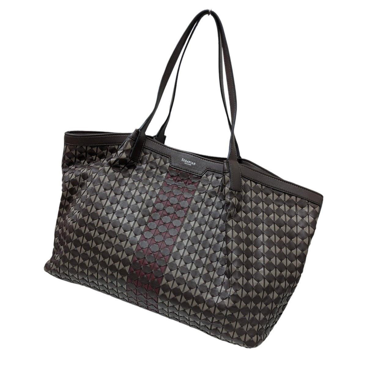SERAPIAN MOSAICO Secret bagレザートートバッグ 古着・中古-1枚目のアイテム画像