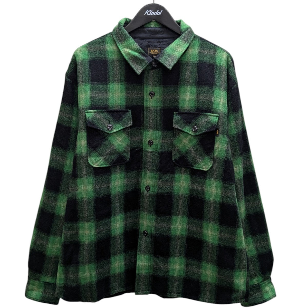 RATS WOOL CHECK SHIRT JKT チェックシャツ 古着・中古-1枚目のアイテム画像