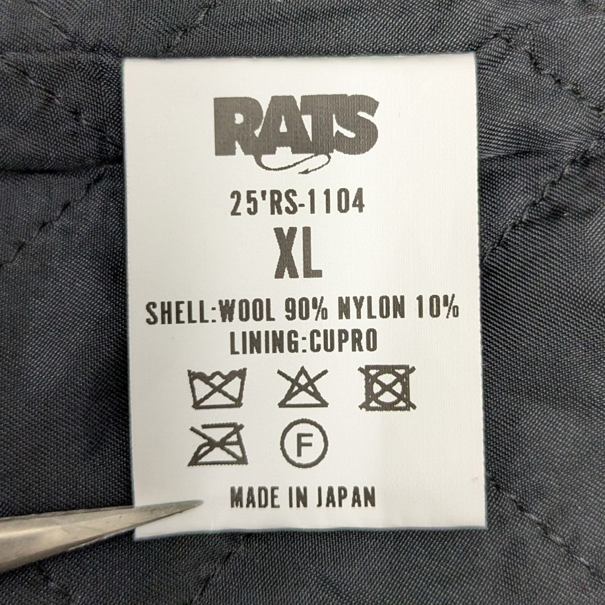 RATS WOOL CHECK SHIRT JKT チェックシャツ 古着・中古-6枚目のアイテム画像