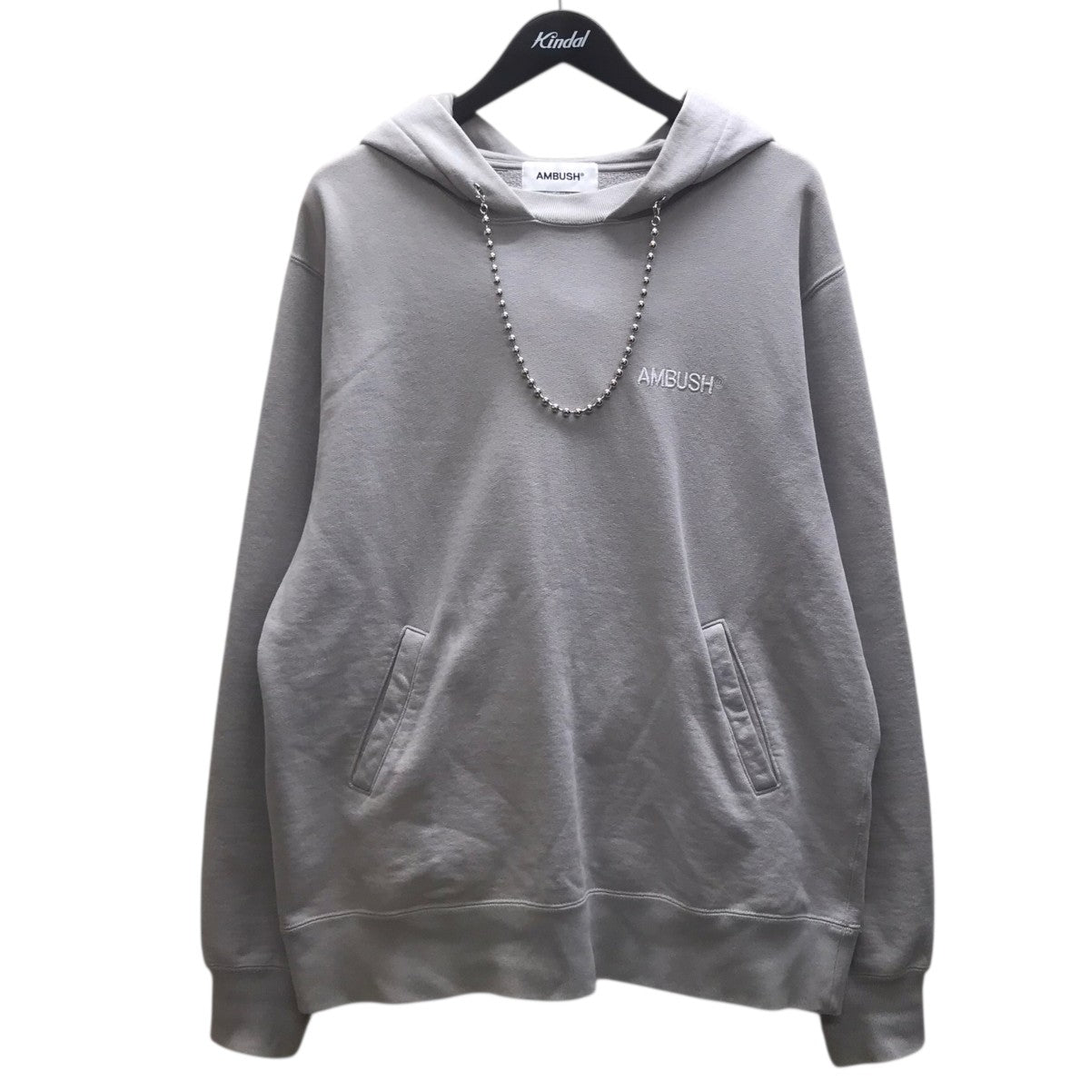 AMBUSH(アンブッシュ) 刺繍パーカー 12115096 グレー サイズ L｜【公式