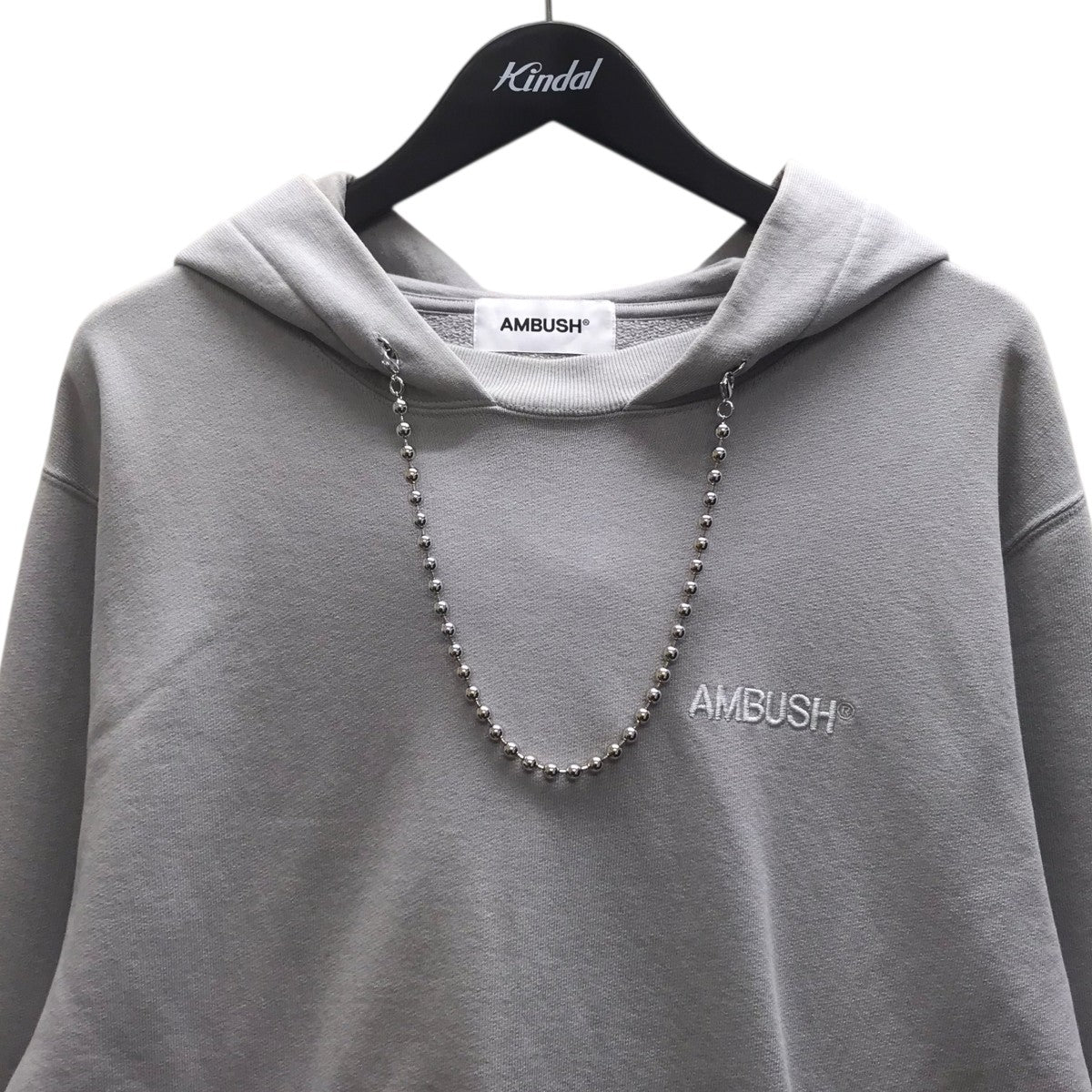AMBUSH(アンブッシュ) 刺繍パーカー 12115096 グレー サイズ L｜【公式