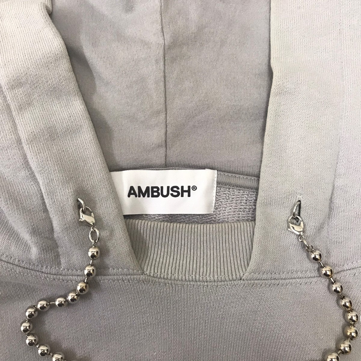 AMBUSH アンブッシュ パーカー M グレー 【古着】【中古】【送料無料】 AMBUSH(アンブッシュ) 通販サイト 【WASHED LOGO HOODIE】
