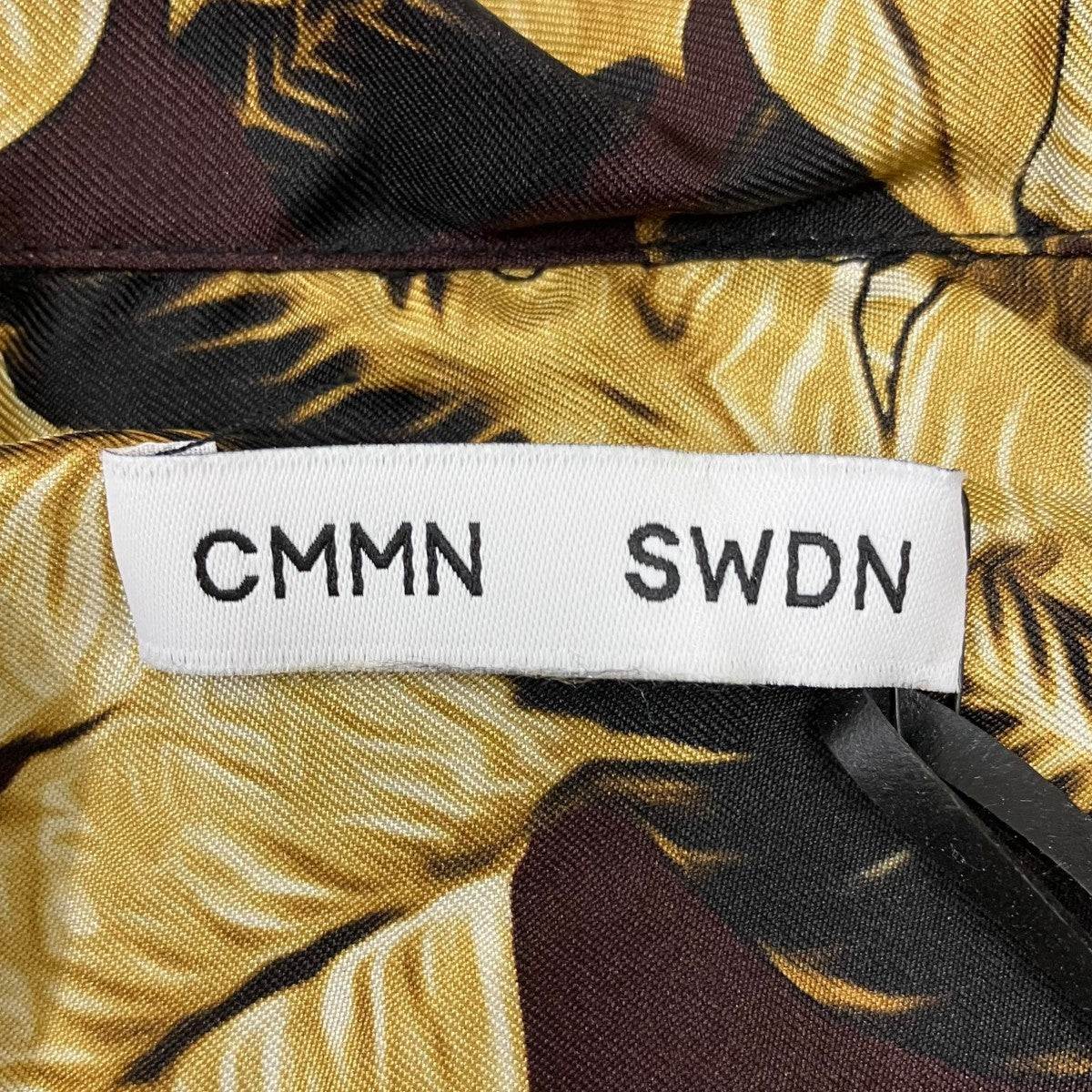 CMMN SWDN シルク半袖シャツ 古着・中古-6枚目のアイテム画像