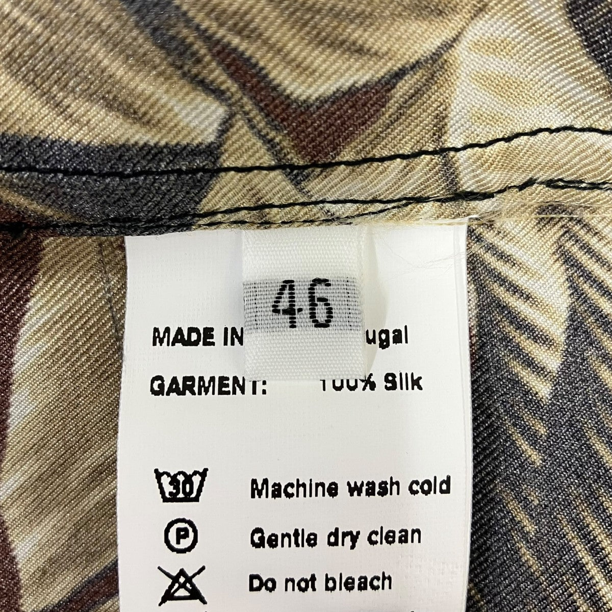 CMMN SWDN シルク半袖シャツ 古着・中古-6枚目のアイテム画像