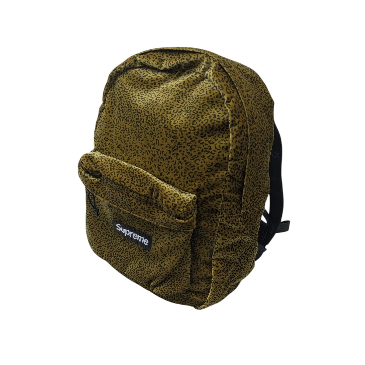 【Supreme Velvet Backpack】スウェードレオパードバックパック