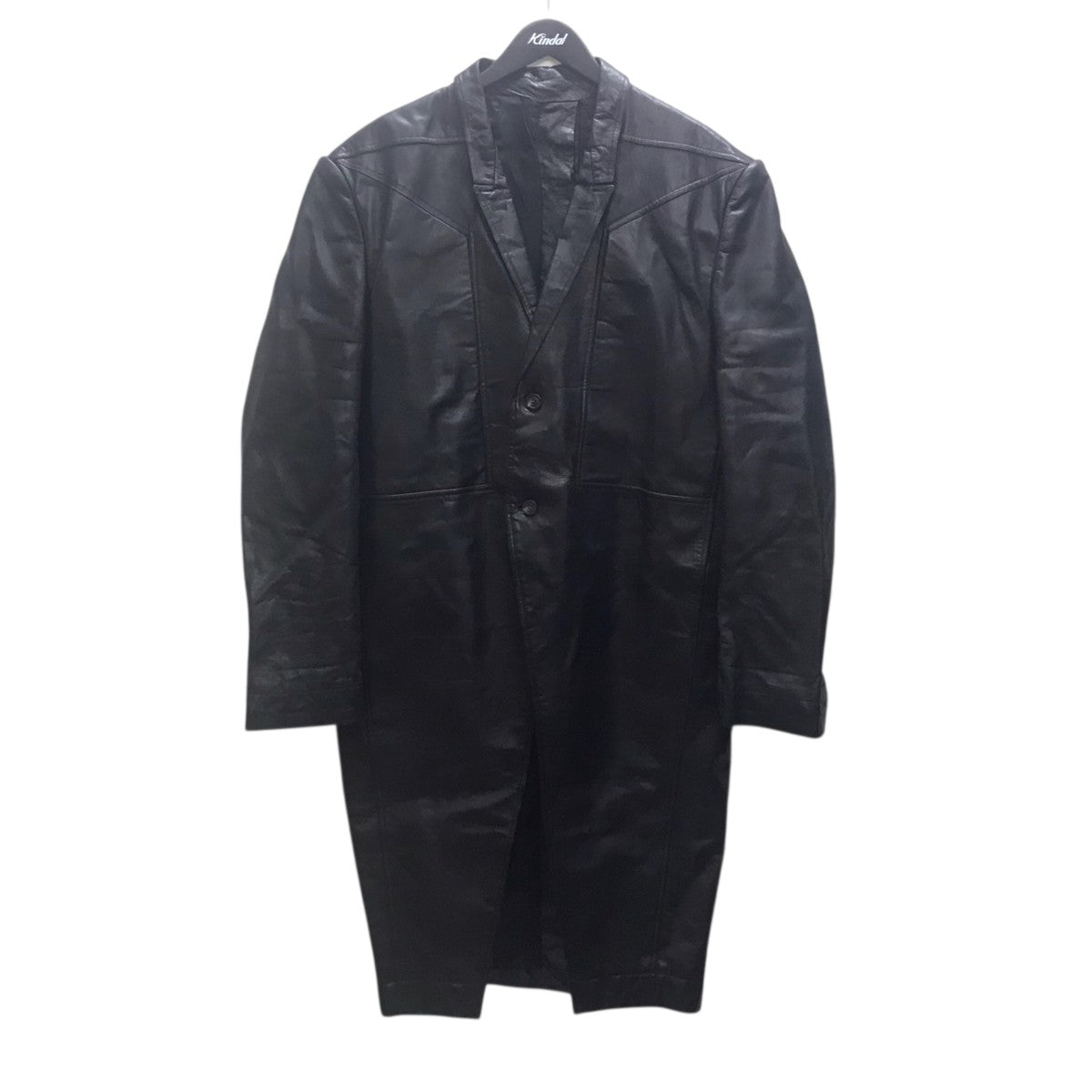 RICK OWENS 22FW jumbo tatlin leather coat レザーコート／ジャンボタトリンコート 古着・中古-1枚目のアイテム画像