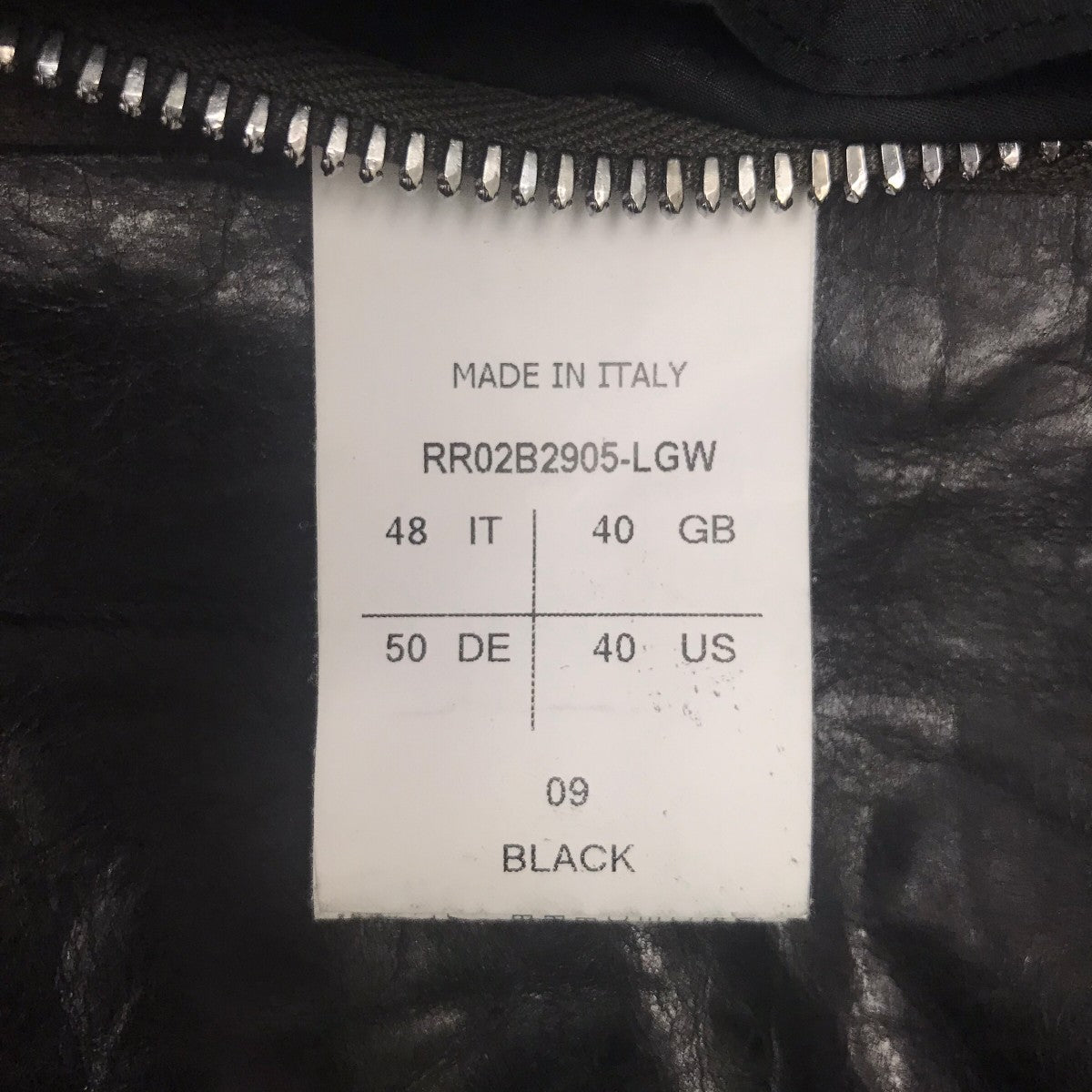 RICK OWENS 22FW jumbo tatlin leather coat レザーコート／ジャンボタトリンコート 古着・中古-9枚目のアイテム画像