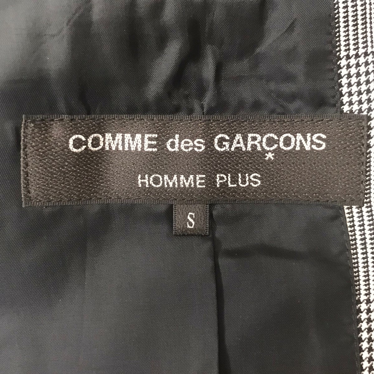 COMME des GARCONS HOMME PLUS 刺繍変形チェックジャケット 古着・中古-5枚目のアイテム画像