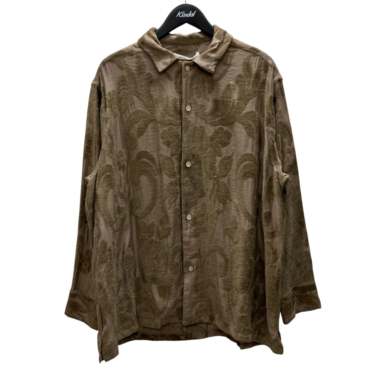 CMMN SWDN 25AW Ario Paisley Shirt Grey Paisley 長袖シャツ 古着・中古-1枚目のアイテム画像