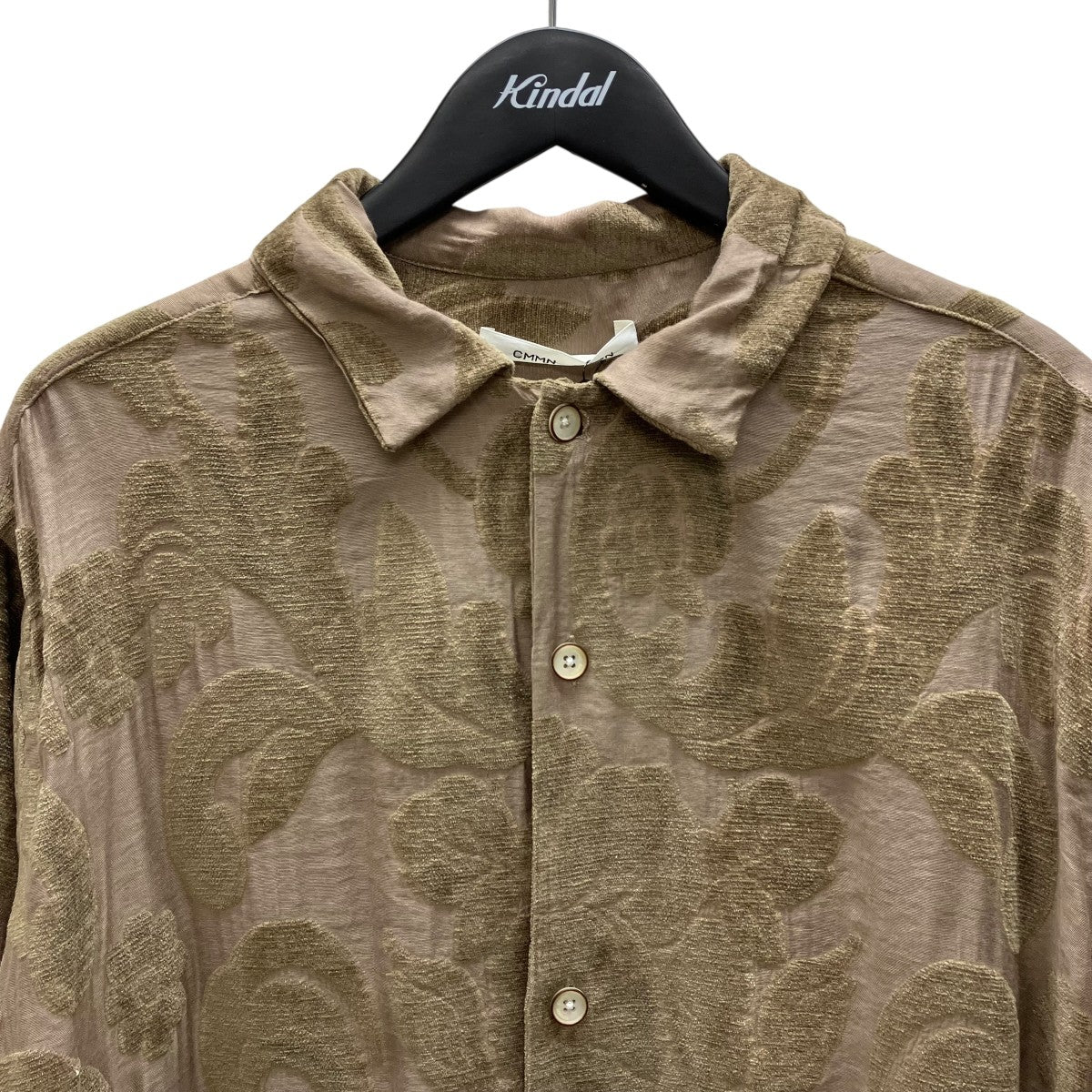 CMMN SWDN 25AW Ario Paisley Shirt Grey Paisley 長袖シャツ 古着・中古-2枚目のアイテム画像