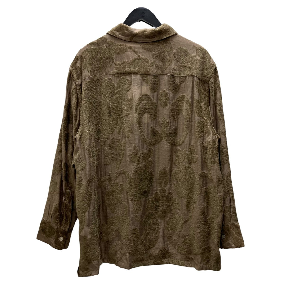CMMN SWDN 25AW Ario Paisley Shirt Grey Paisley 長袖シャツ 古着・中古-4枚目のアイテム画像