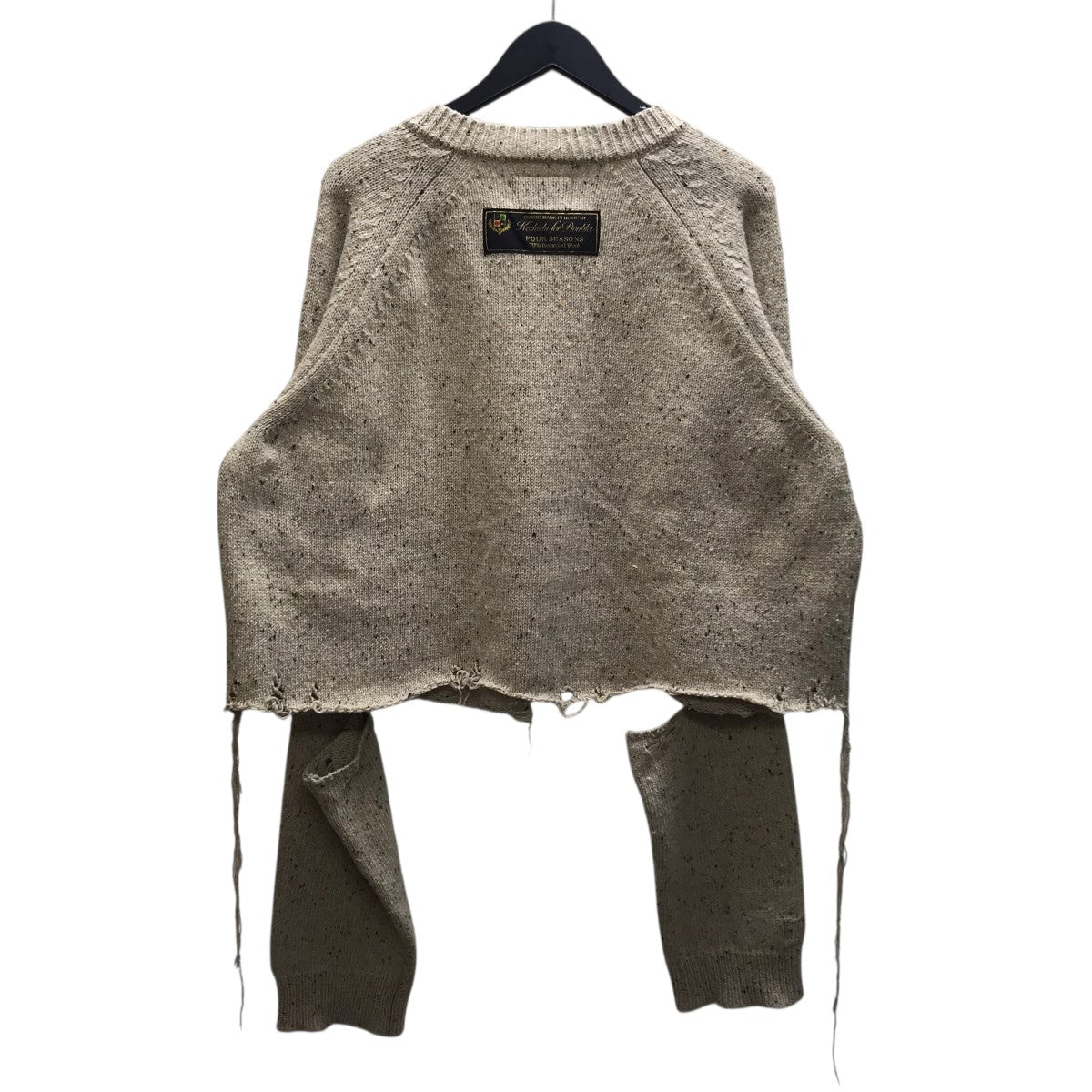 doublet(ダブレット) 22AW MAGNET ATTACHED KNIT PULLOVER Vネック