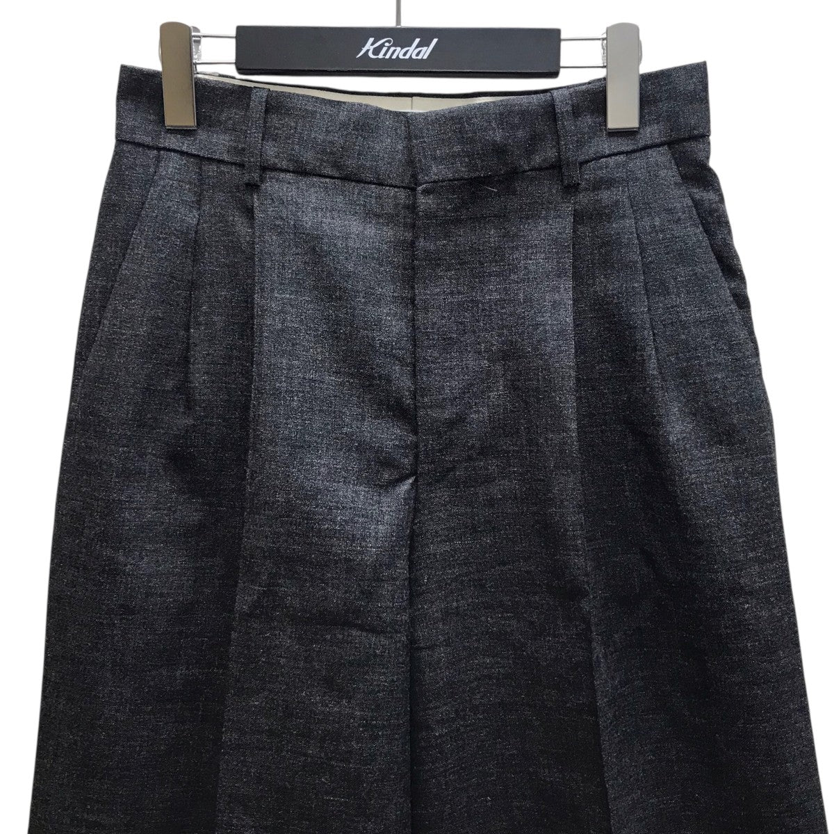 WIDE TUCK PT WOOL ワイドタックパンツ