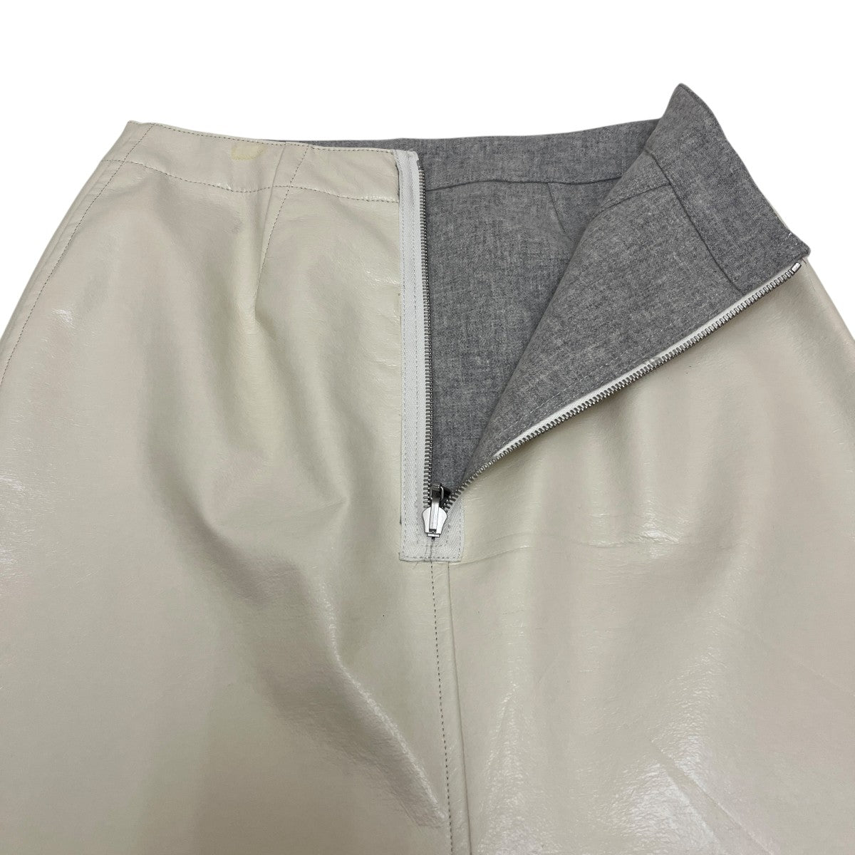 AURALEE ウールカシミヤラミネートスカートA20AS03WE 古着・中古-4枚目のアイテム画像
