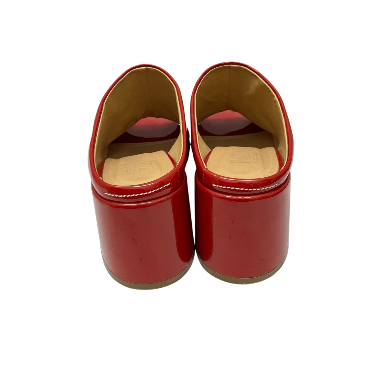 MM6 Maison Margiela(マルタンマルジェラ) エナメルサンダル レッド