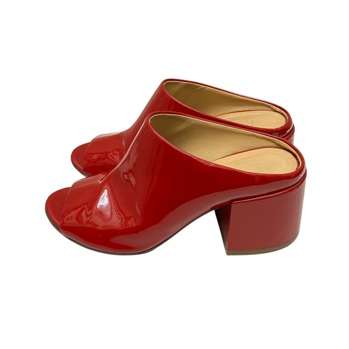 MM6 Maison Margiela(マルタンマルジェラ) エナメルサンダル レッド
