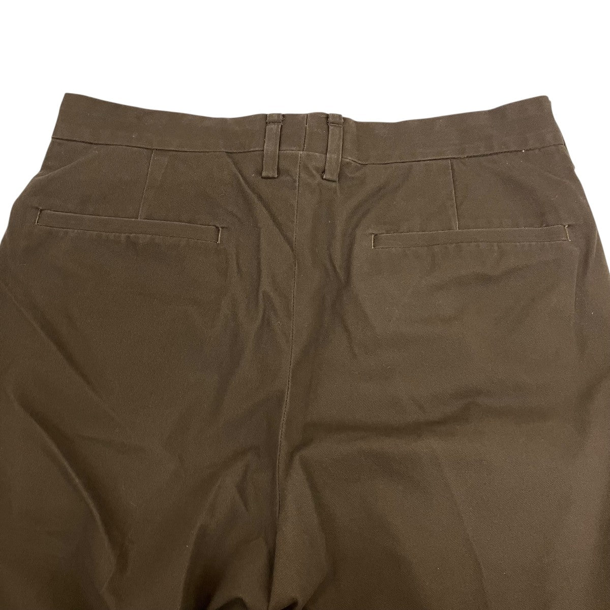 WORKER SLACKS COTTON HIGH TWISTED TWILLセンタープリーツコットンパンツNN-P4428