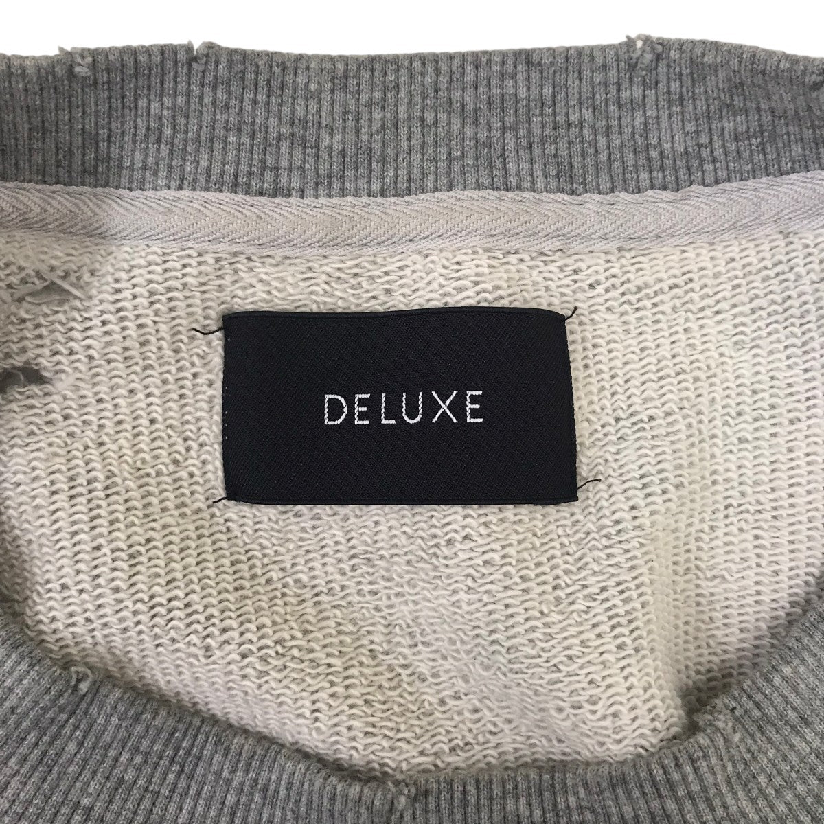 Deluxe(デラックス) ダメージ加工スウェット 25SD2669 グレー サイズ L