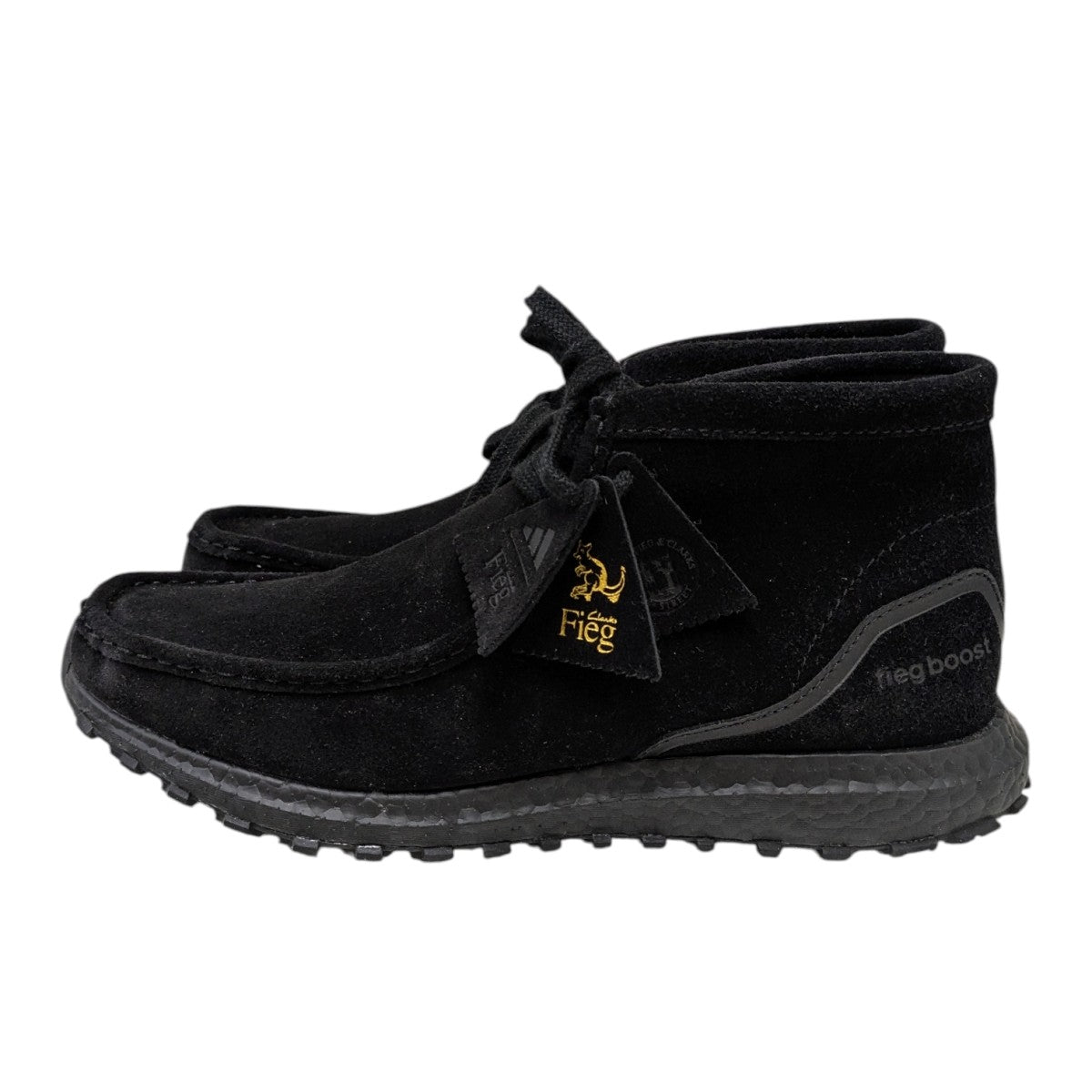 8th Street Ultraboost Wallabee Mid Blackスウェードシューズ／8th ストリート ウルトラブースト ワラビー ミッド ブラック