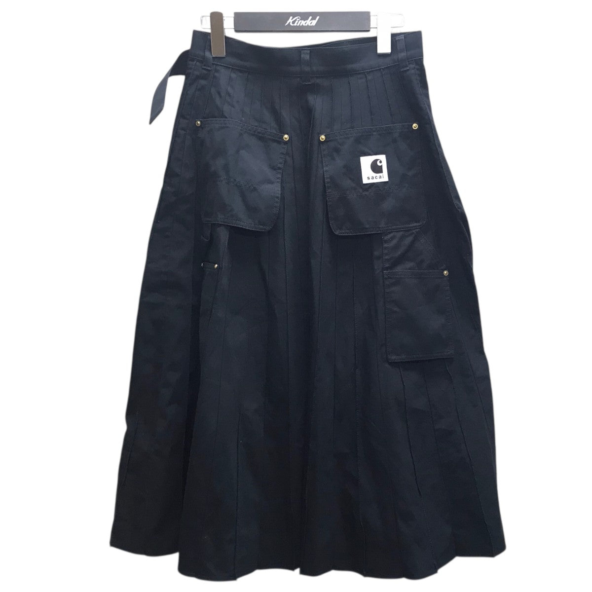 【美品】sacai ブラック プリーツスカート サイドポケット付き 中古・古着通販】sacai (サカイ) ナイロンツイルスカート プリーツ