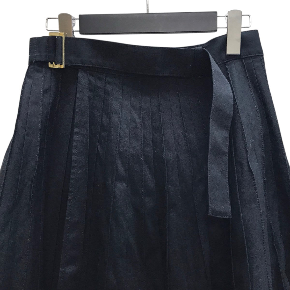 sacai×CarHartt Pleated Skirt プリーツスカート 23-06744 ブラック
