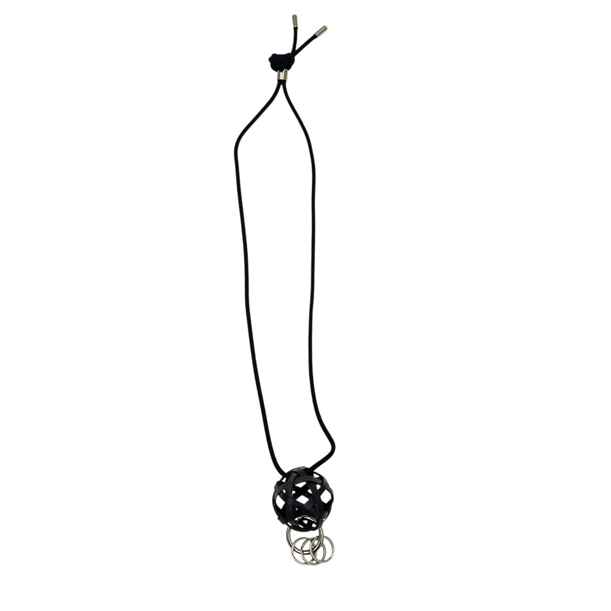 take necklace navy竹細工ネックレス