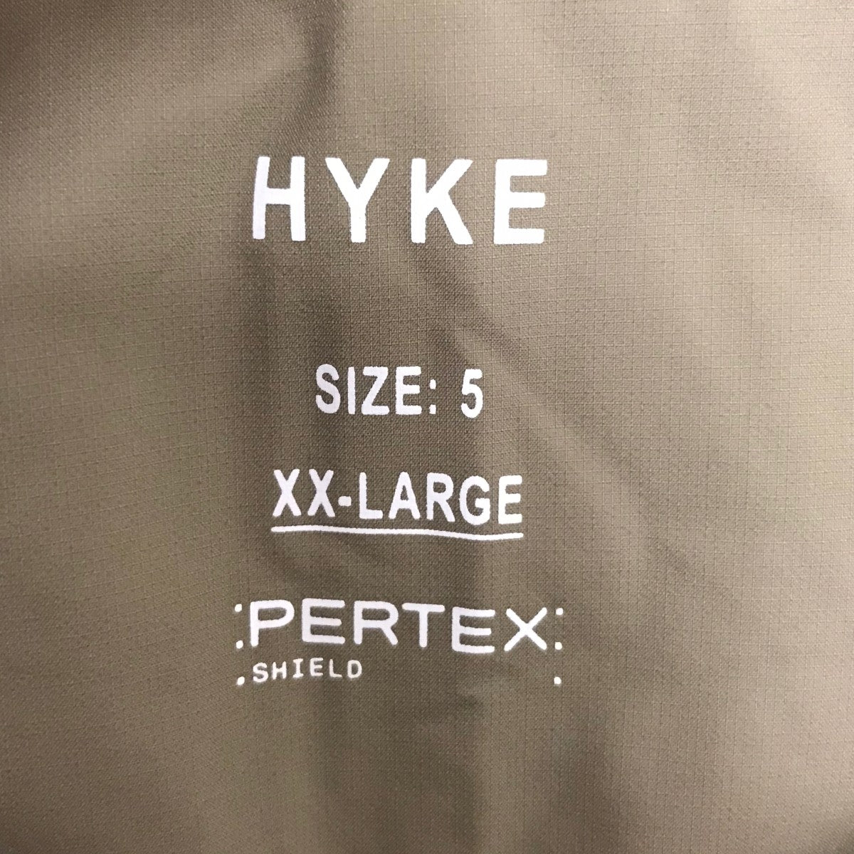 HYKE PERTEX PUFF JACKETナイロンジャケット 古着・中古-7枚目のアイテム画像