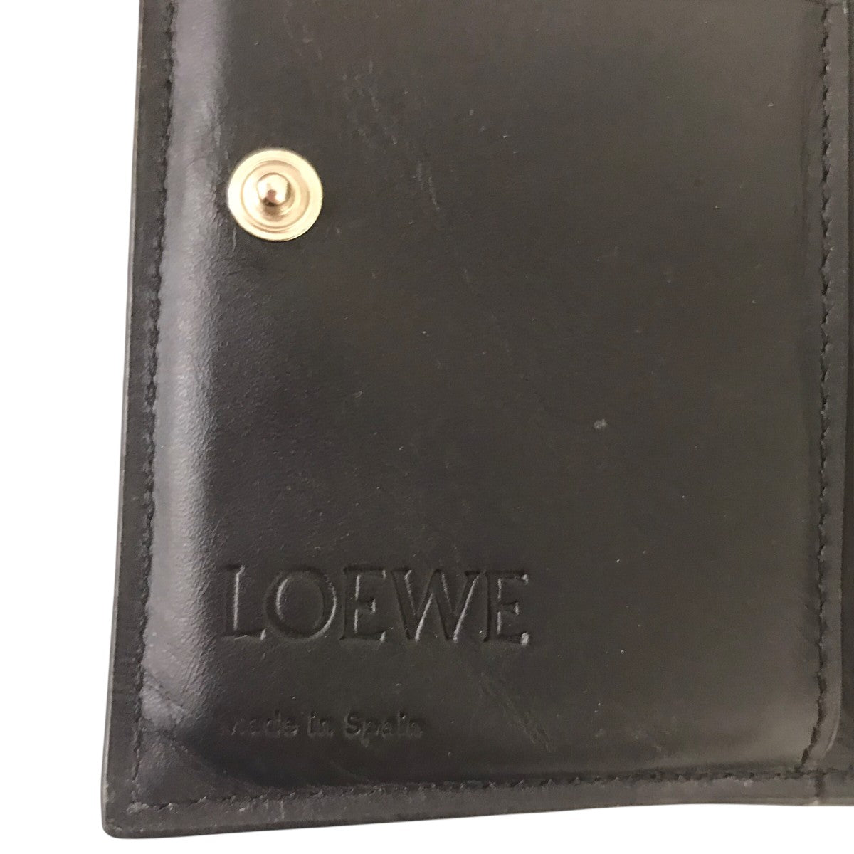 LOEWE(ロエベ) レザー アナグラム ロゴ コンパクト ウォレット