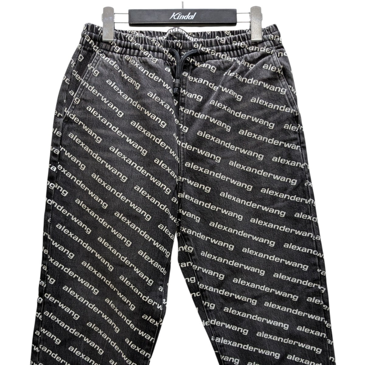 Alexander Wangアレキサンダーワン総柄グラデーション ショートパンツ ☆Alexander Wang☆限定セール ロゴプリントデニムショーツ 青色