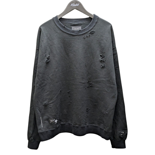 Deluxe×TSY 25ADTY2001 ×TATTOO STUDIO YAMADAダメージ加工スウェット